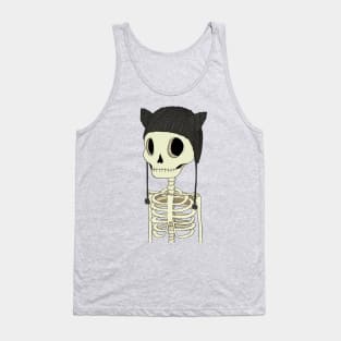 Skeleton Kitty Tank Top